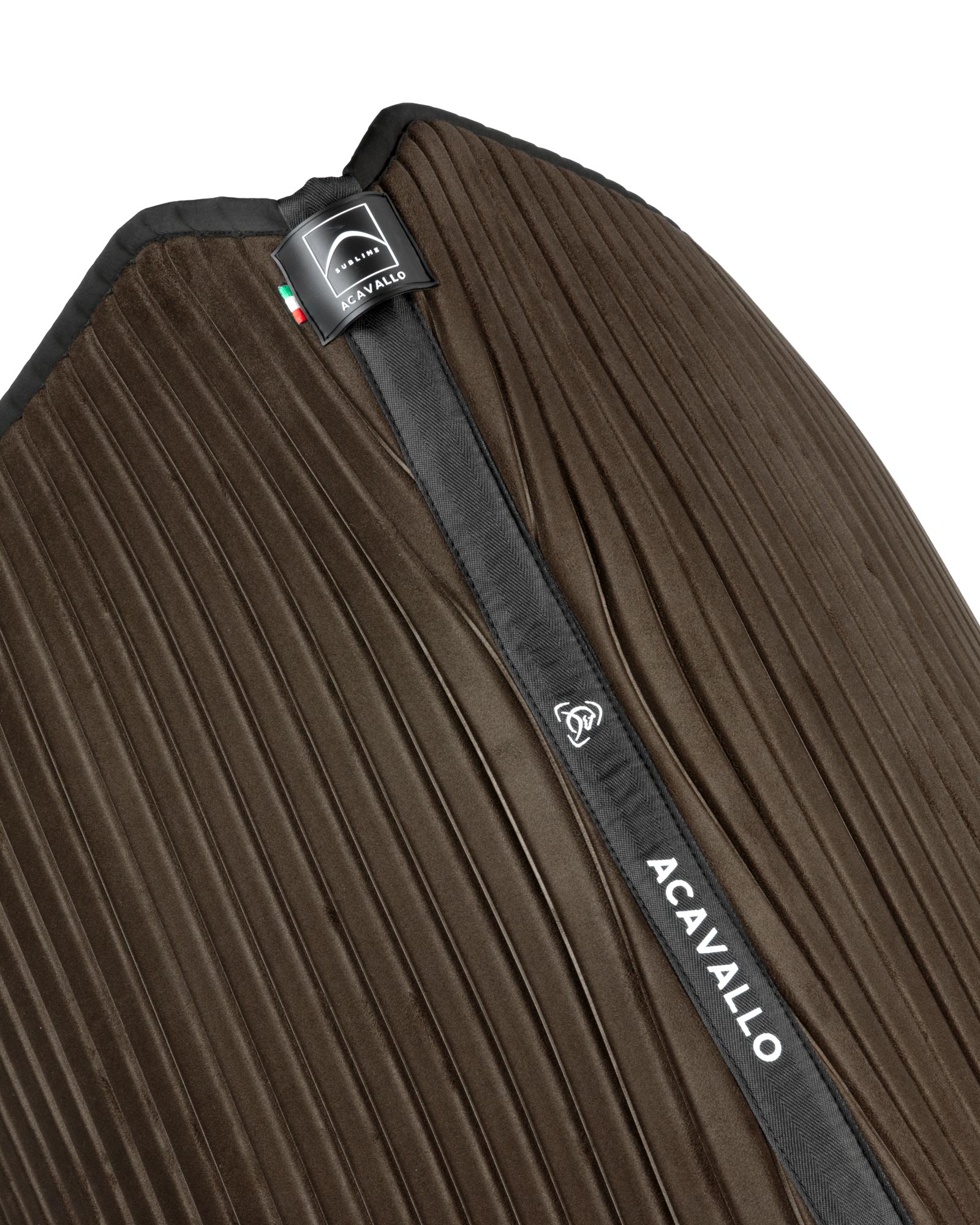 Sublime striped dressage saddle pad in technical fabric