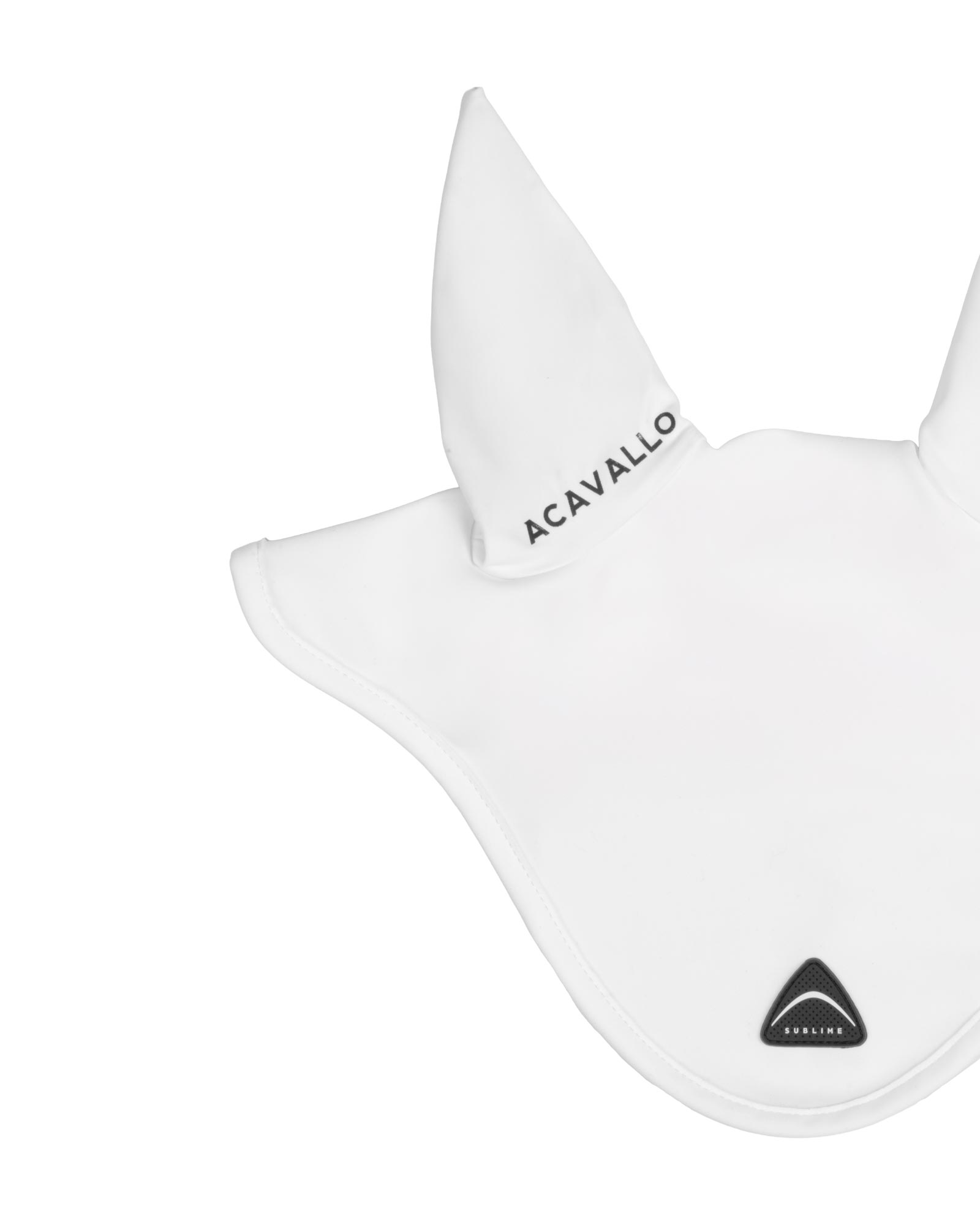 Sublime technical fabric fly veil with silicone logo patch