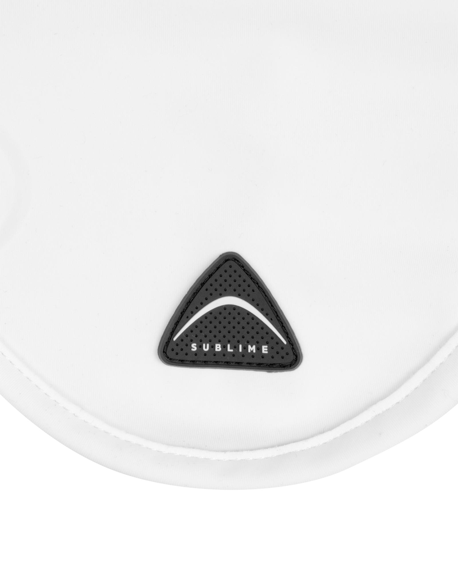 Sublime technical fabric fly veil with silicone logo patch