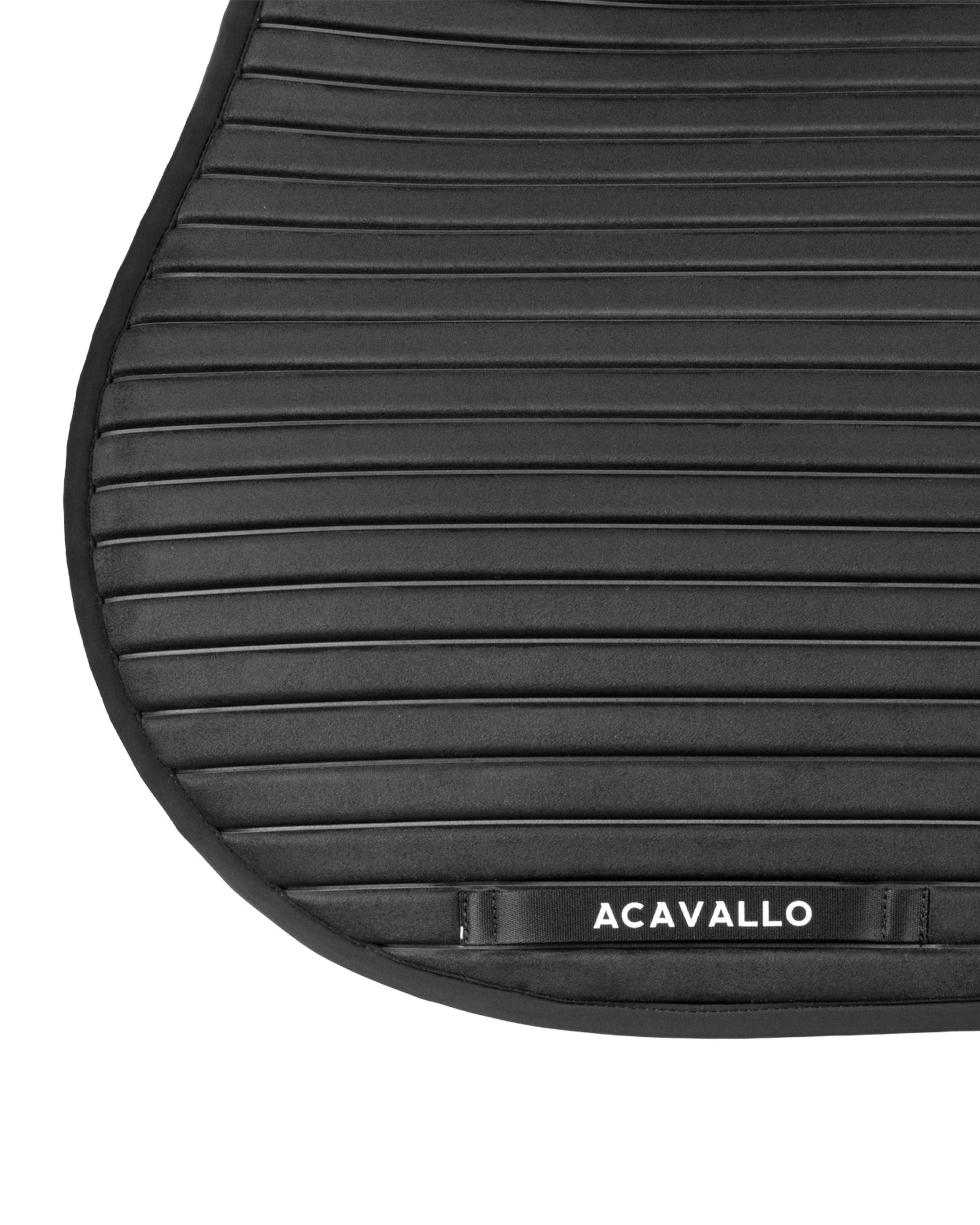Sublime striped jumping saddle pad in suede