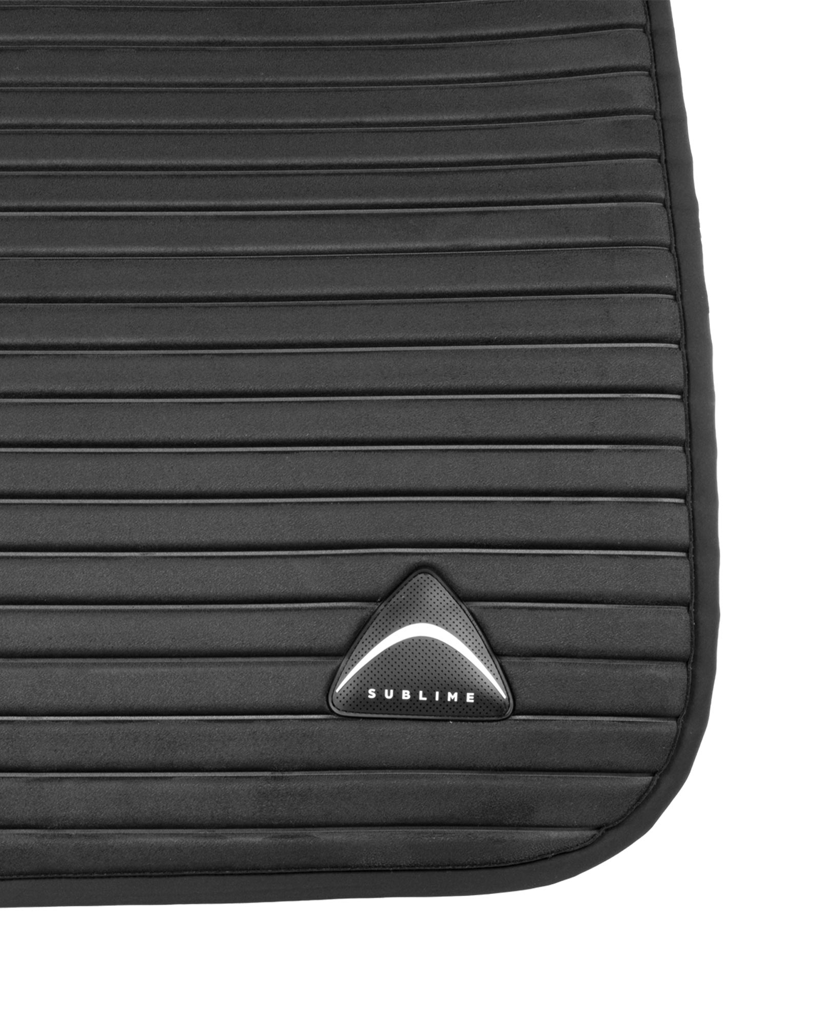 Sublime striped jumping saddle pad in suede