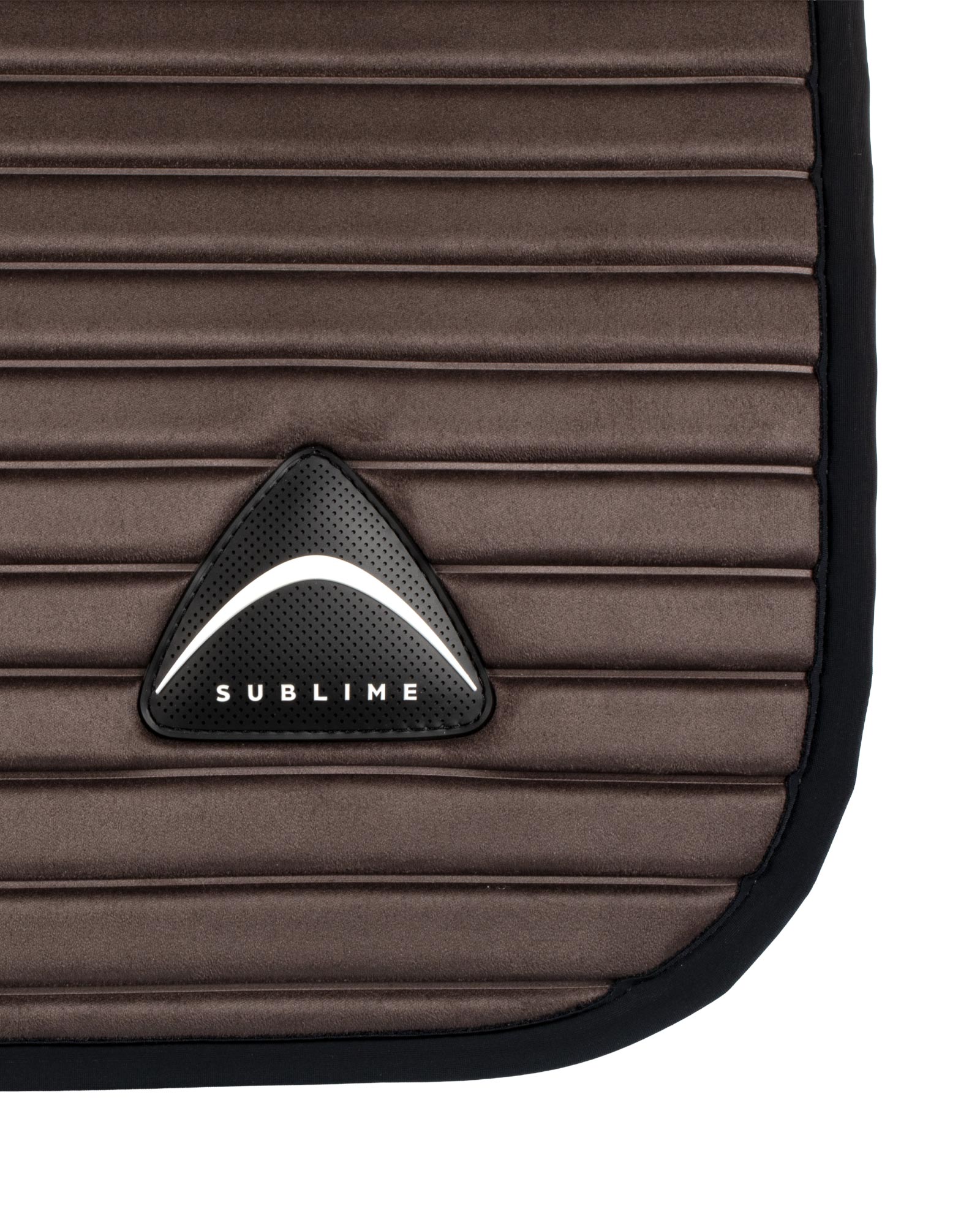 Sublime striped jumping saddle pad in suede