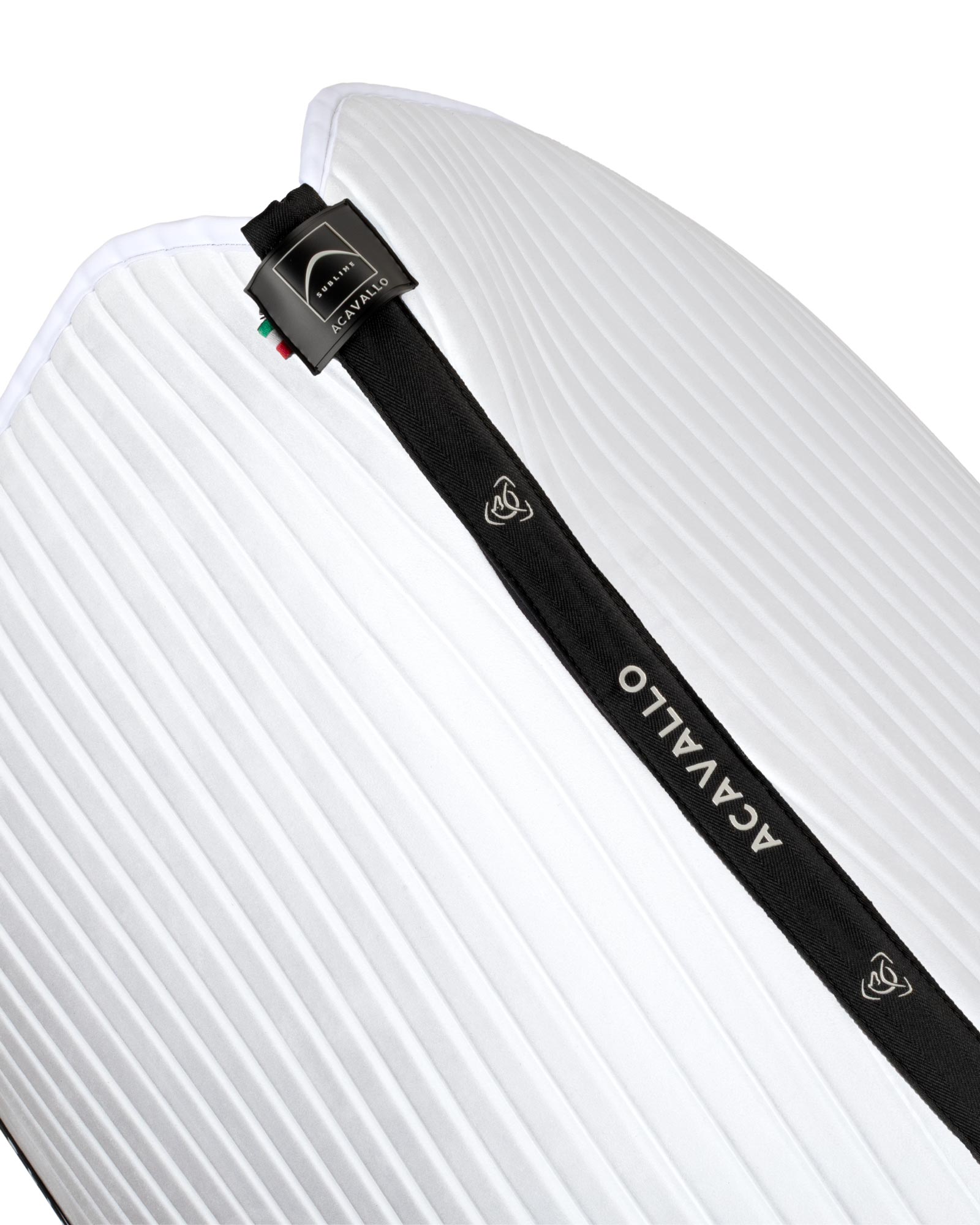 Sublime striped dressage saddle pad in technical fabric