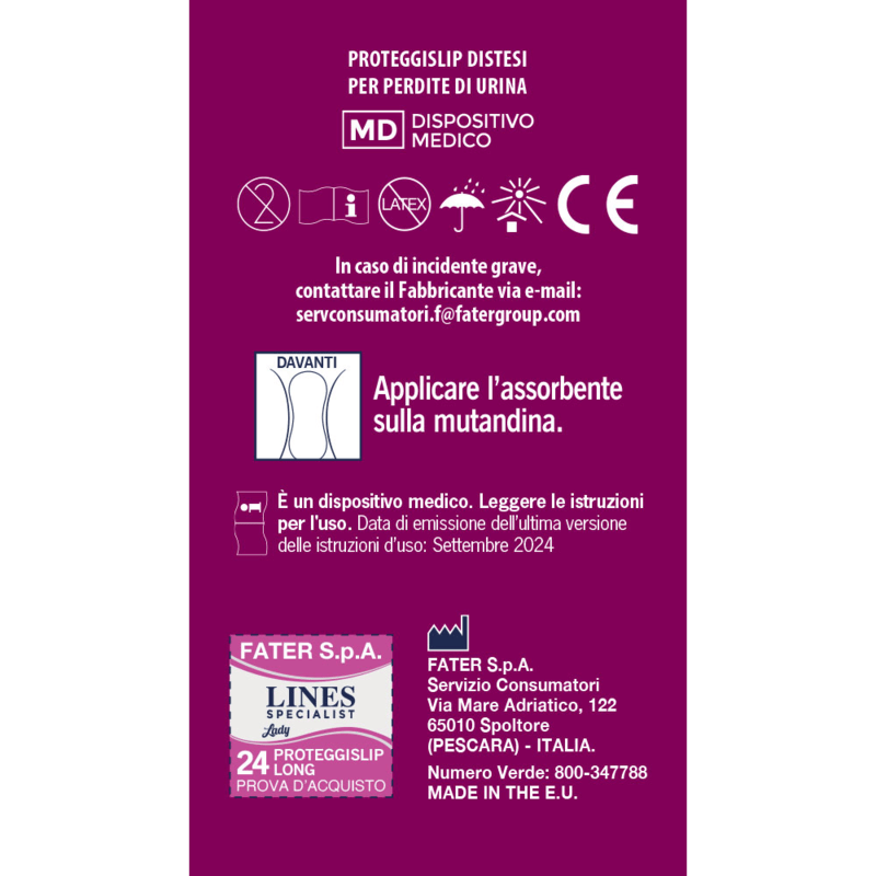 Proteggislip Femminili Lady Long