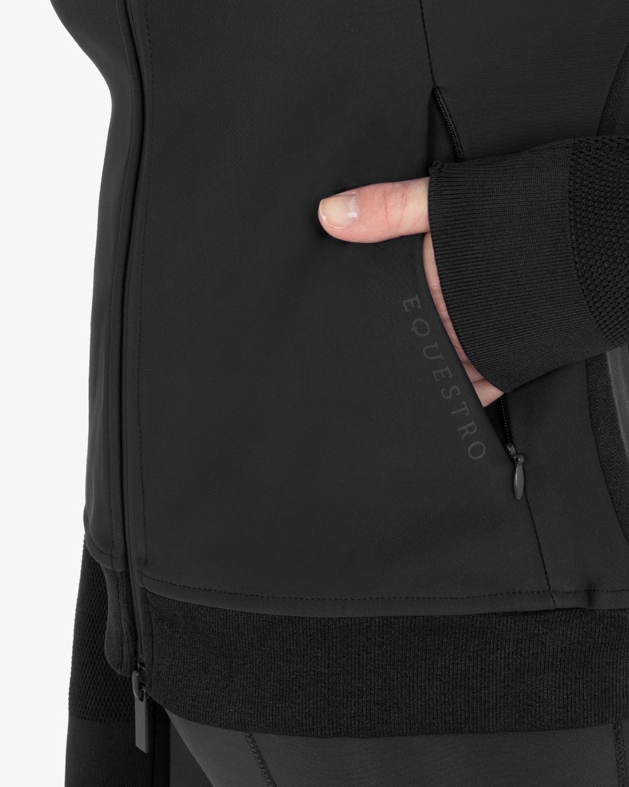 Felpa tecnica donna con cappuccio e inserti micro mesh