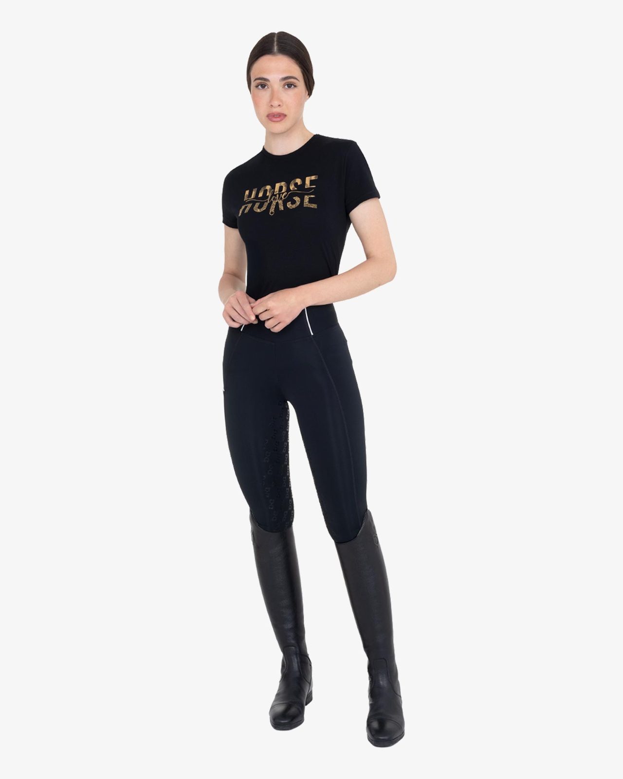 T-shirt donna Horse Love in cotone