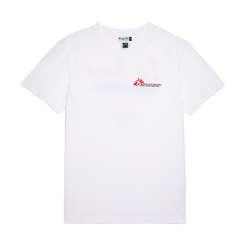 T-shirt unisex bianca Io Amo senza frontiere