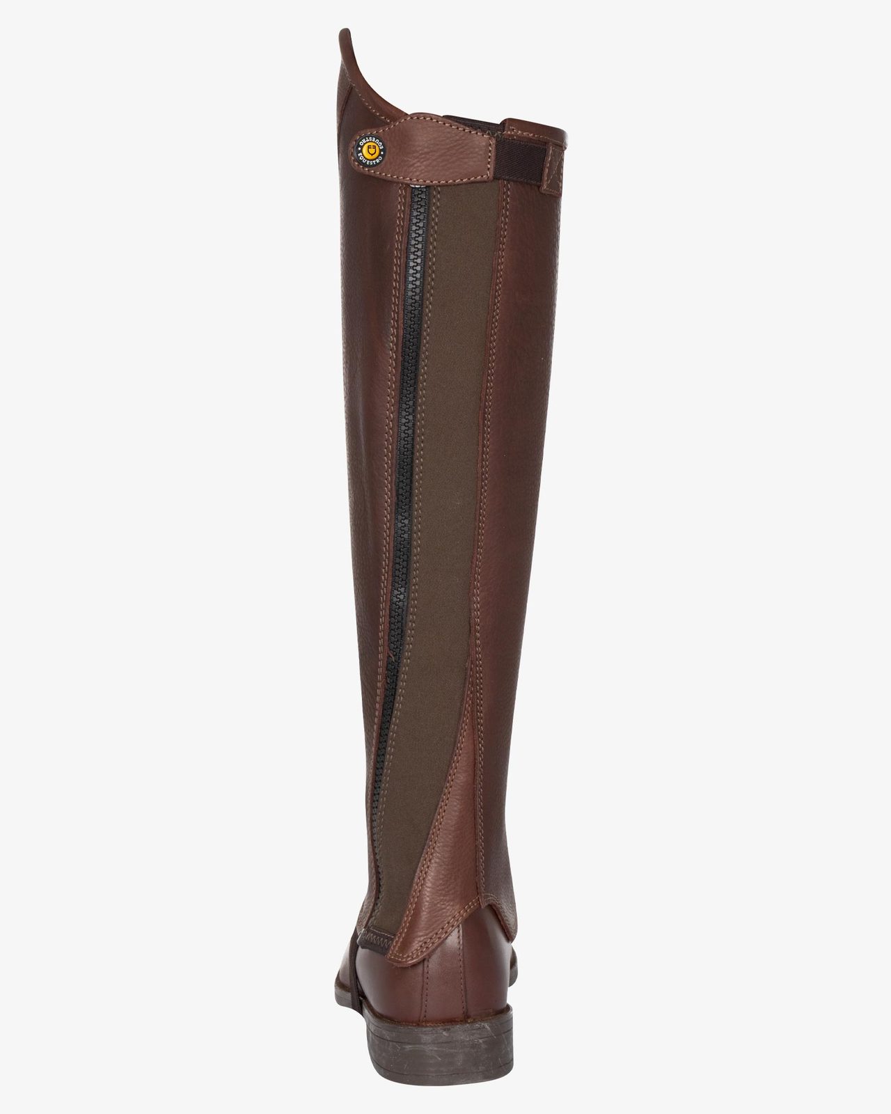 Unisex soft leather gaiters with side zip