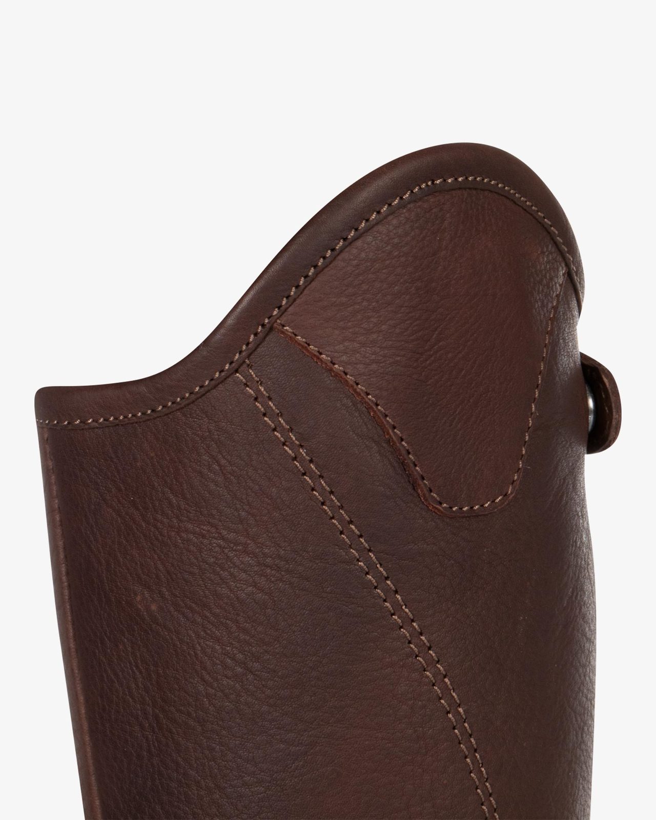 Unisex soft leather gaiters with side zip