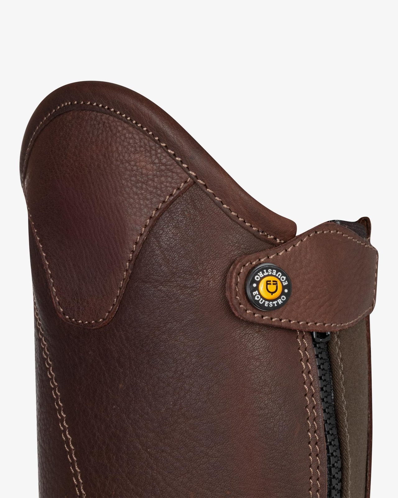 Unisex soft leather gaiters with side zip