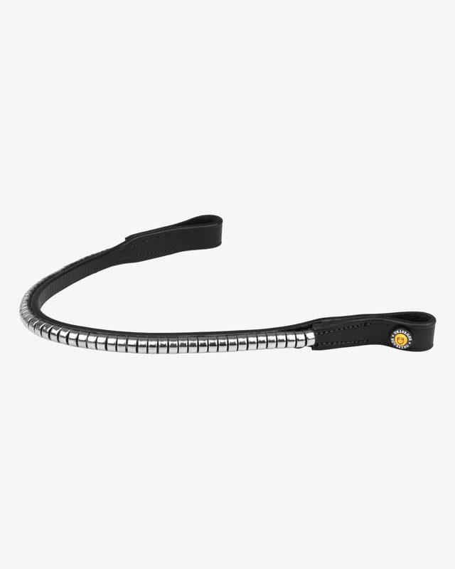 Frontalino in cuoio con clincher argento