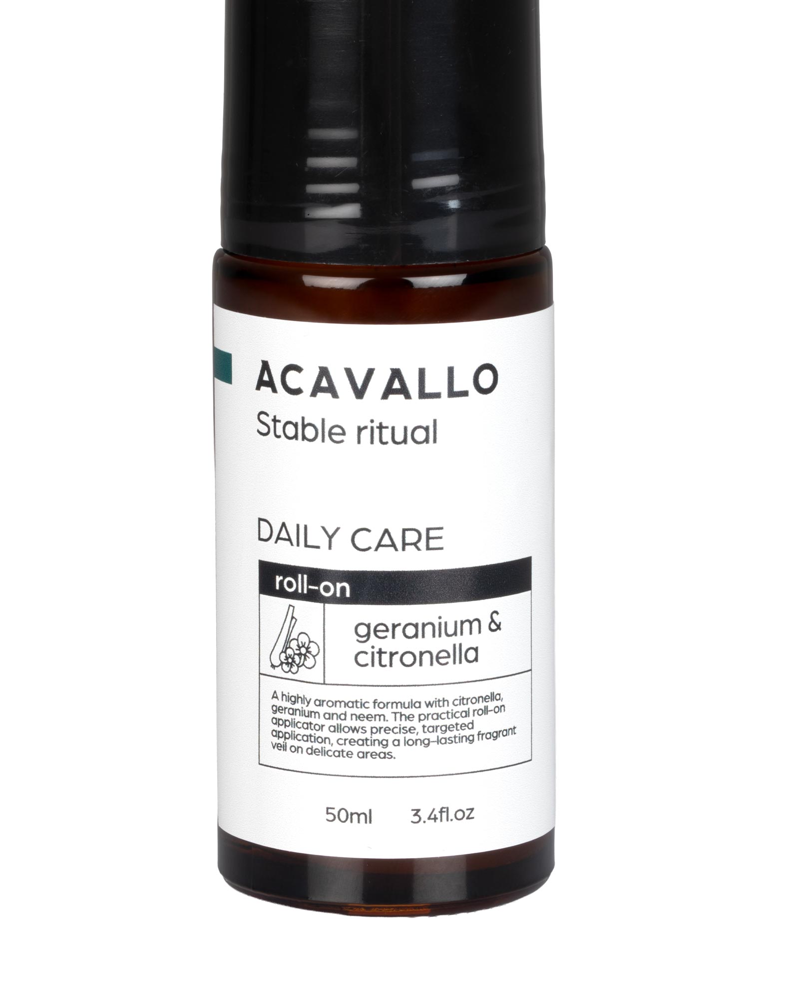 Geranium lemongrass and neem cream roll-on for muzzle 100ml
