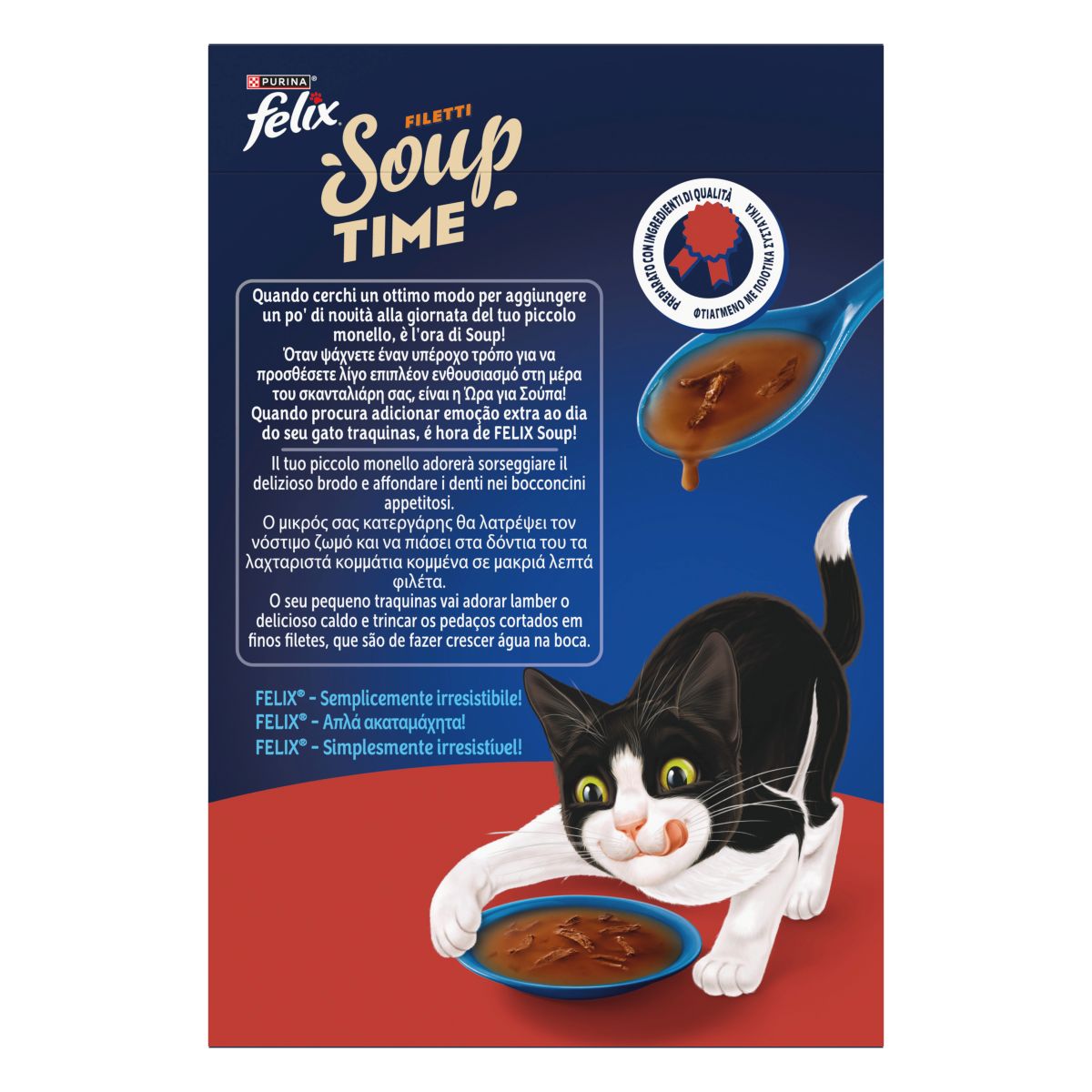 FELIX Soup Time Filetti Selezioni Deliziose 6x48g Manzo Pollo Agnello