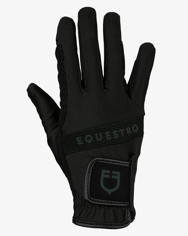 Gloves in technical fabric with multicolor logo