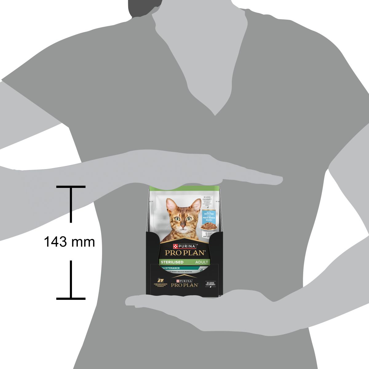 PURINA® PRO PLAN® Adult STERILISED MAINTENANCE con pesce bianco in salsa