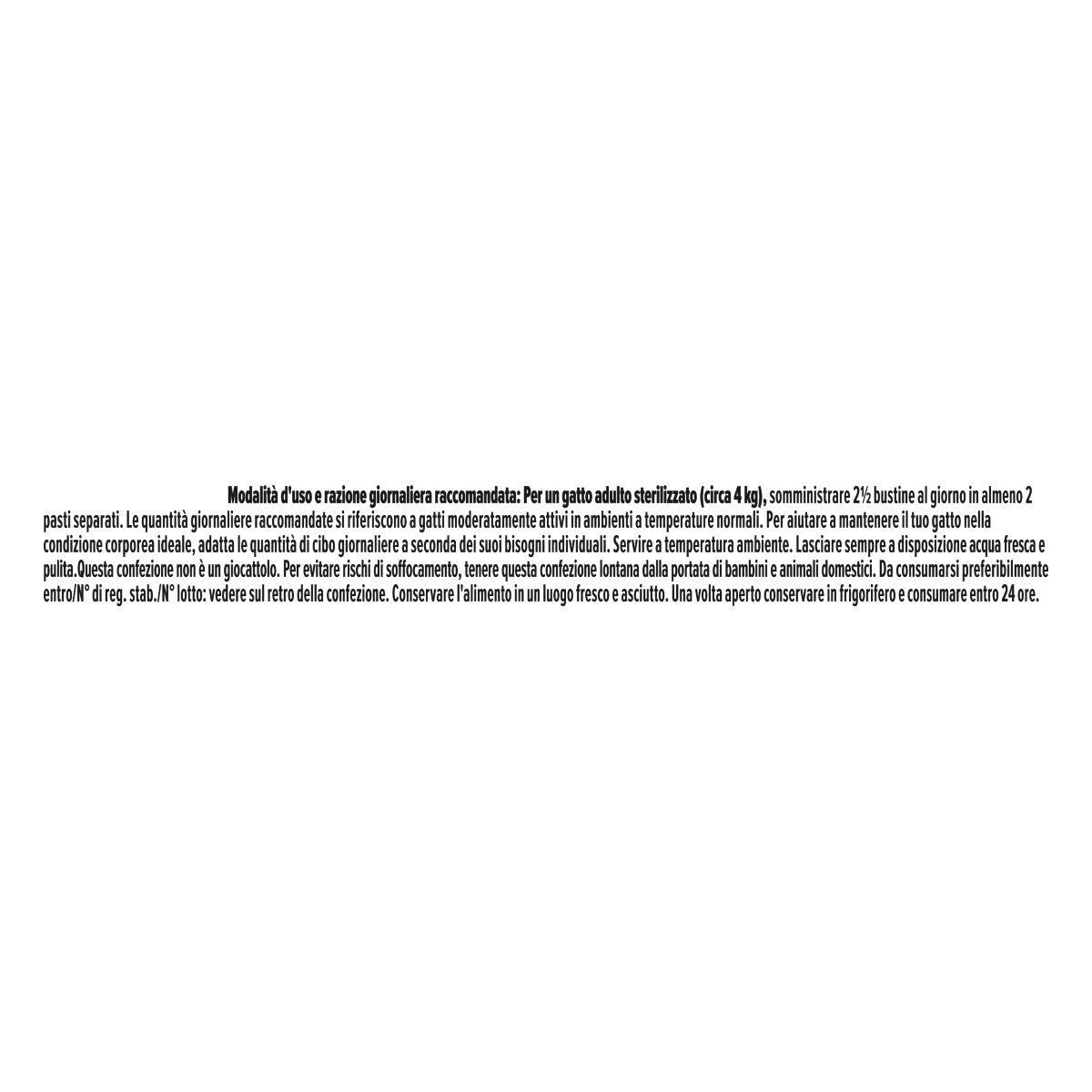PURINA® PRO PLAN® Adult STERILISED MAINTENANCE con pesce bianco in salsa