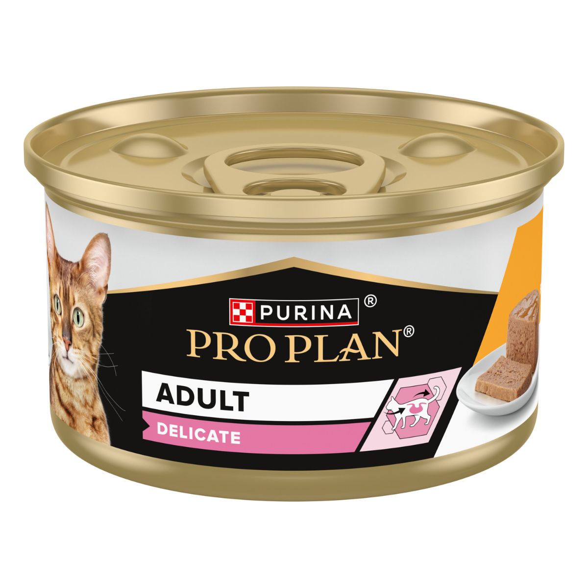 PURINA® PRO PLAN® DELICATE Mousse, ricco in pollo