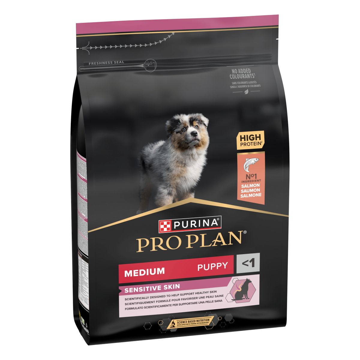 Purina Pro Plan Medium Puppy Sensitive Skin Ricco In Salmone
