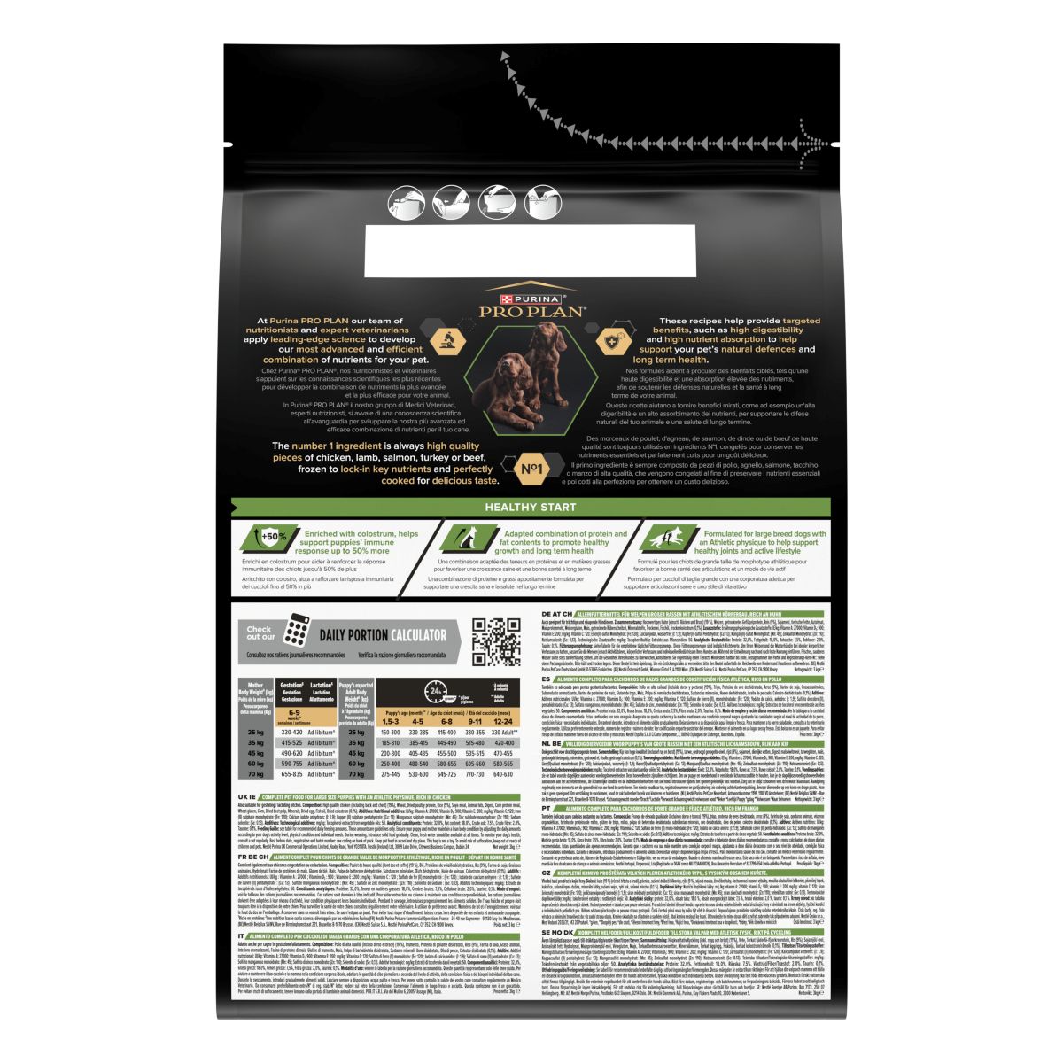 Purina Pro Plan Large Athletic Puppy Healthy Start Ricco In Pollo
