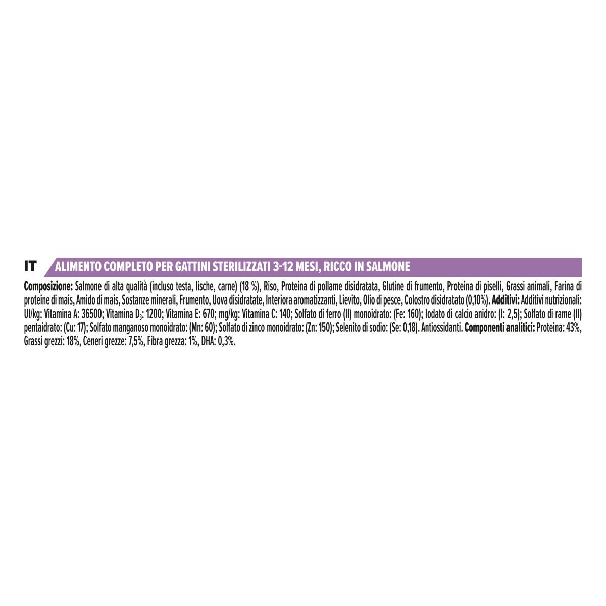 PURINA PRO PLAN® STERILISED Kitten Crocchette ricche in Salmone