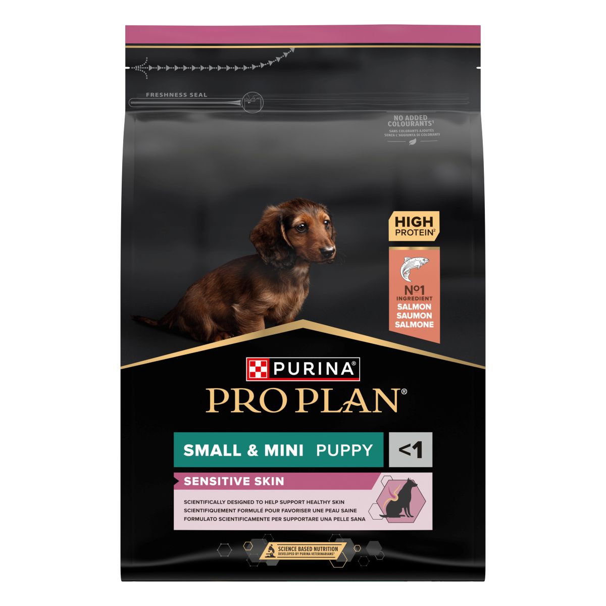 Purina Pro Plan Small & Mini Puppy Sensitive Skin Ricco In Salmone

