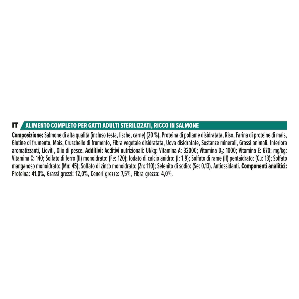 PURINA PRO PLAN® Sterilised Gatto Crocchette ricco in salmone