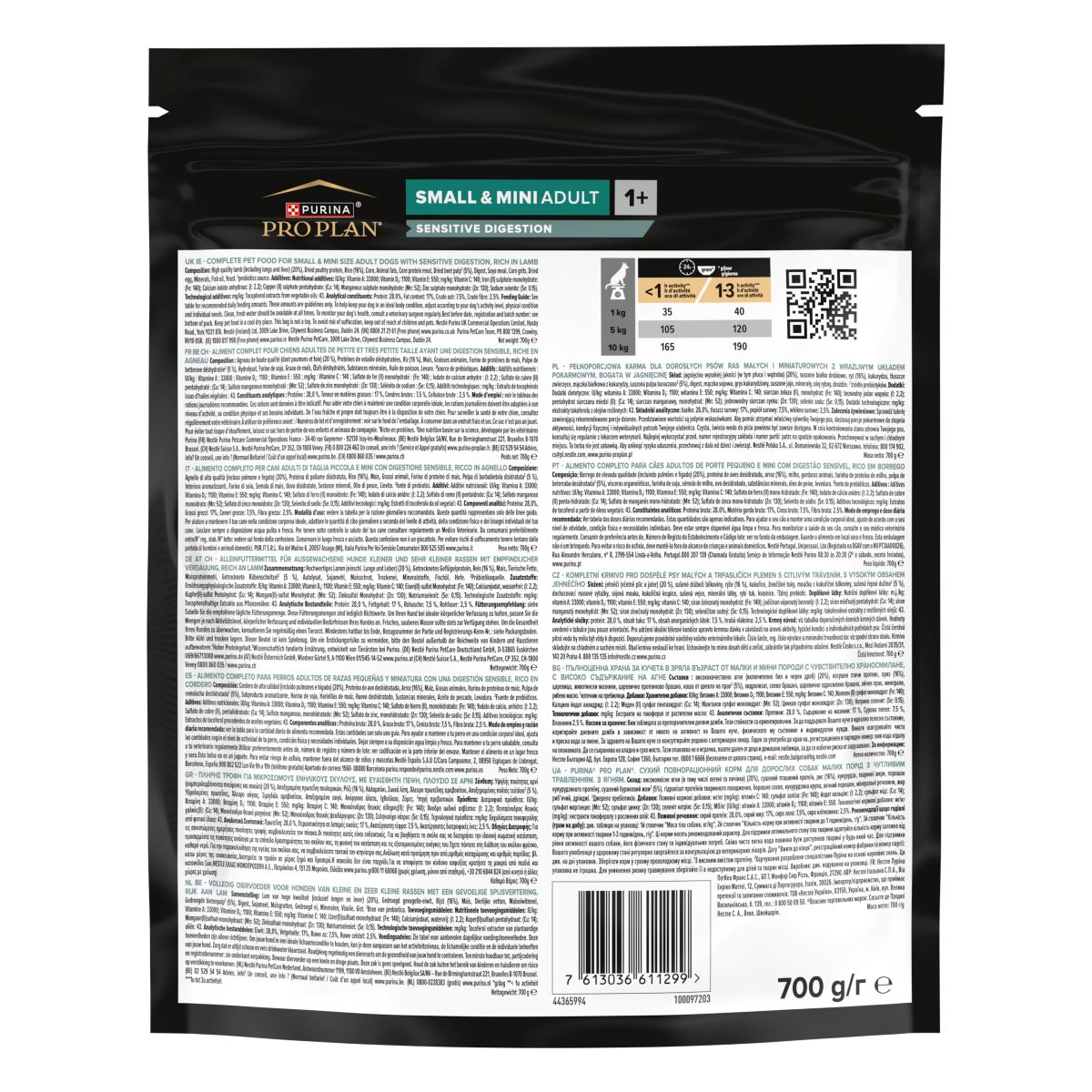 Purina Pro Plan Small & Mini Adult Sensitive Digestion Ricco In Agnello
