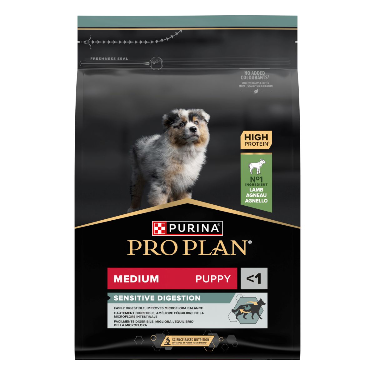 Purina Pro Plan Medium Puppy Sensitive Digestion Ricco In Agnello
