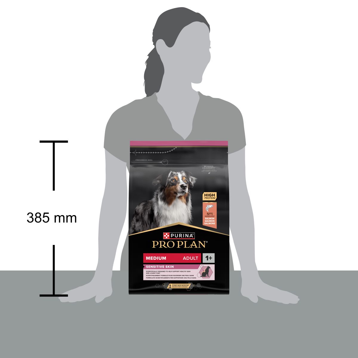 Purina Pro Plan Medium Adult Sensitive Skin Ricco In Salmone

