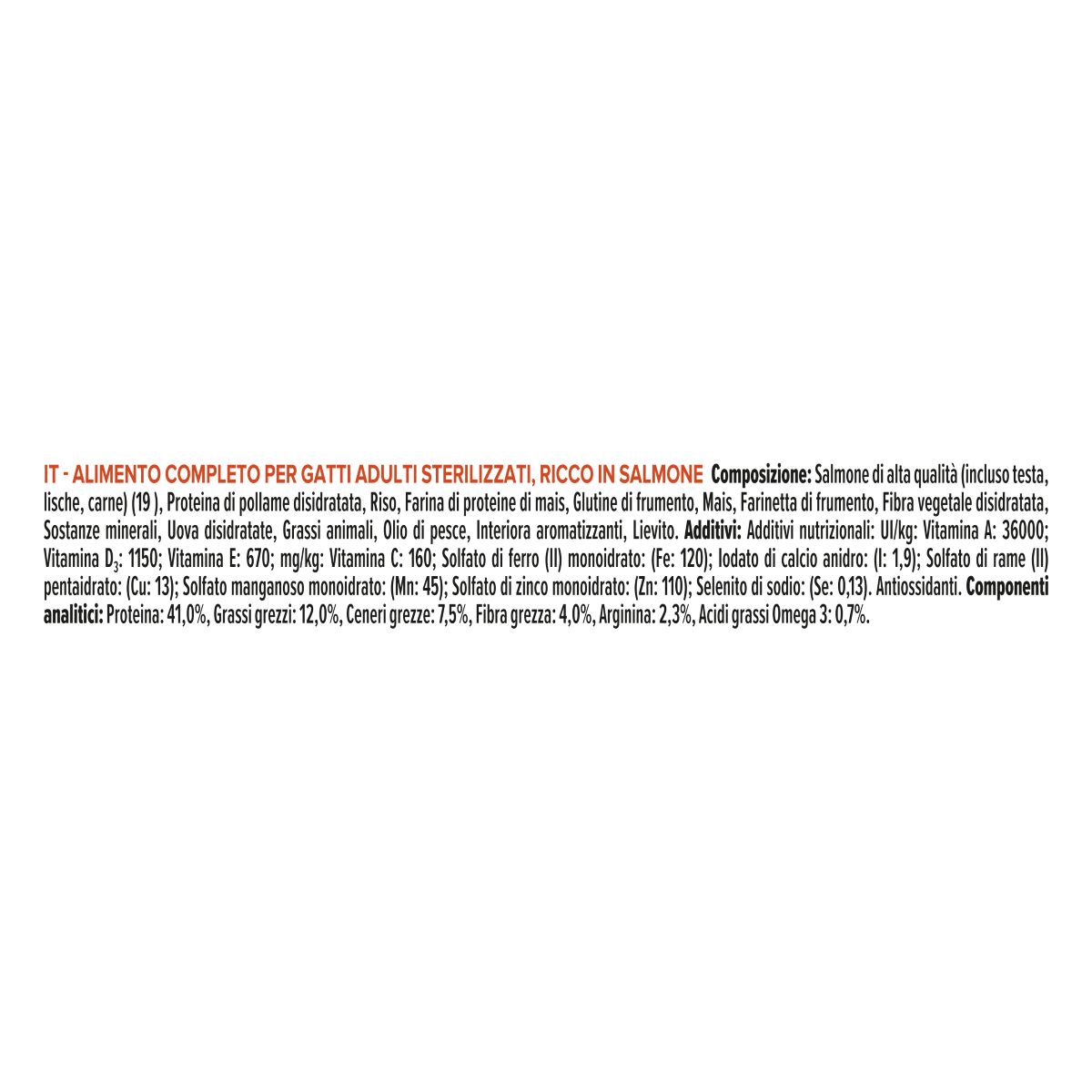PURINA PRO PLAN® Sterilised Adult 1+ Vital Functions Ricco In Salmone