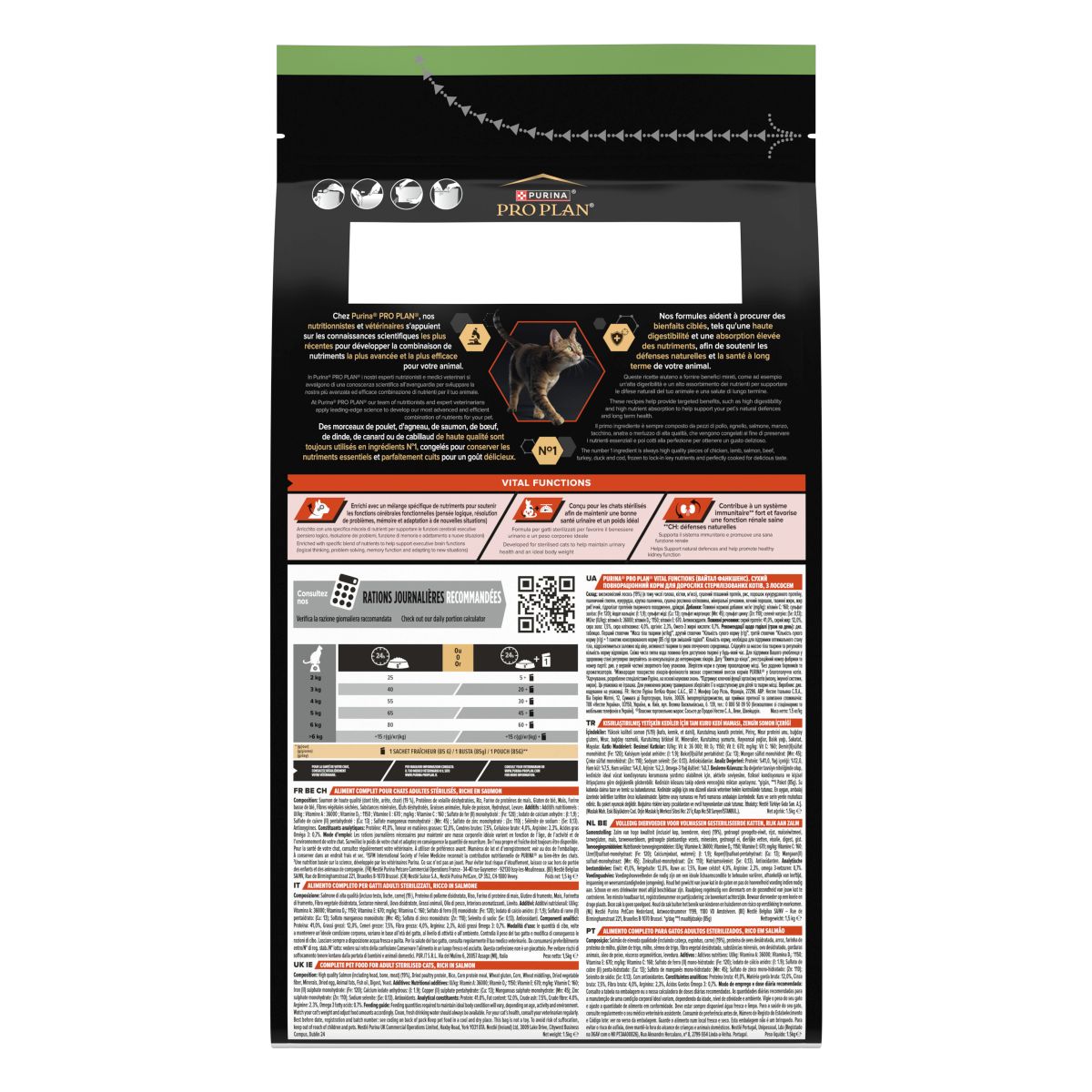 PURINA PRO PLAN® Sterilised Adult 1+ Vital Functions Ricco In Salmone