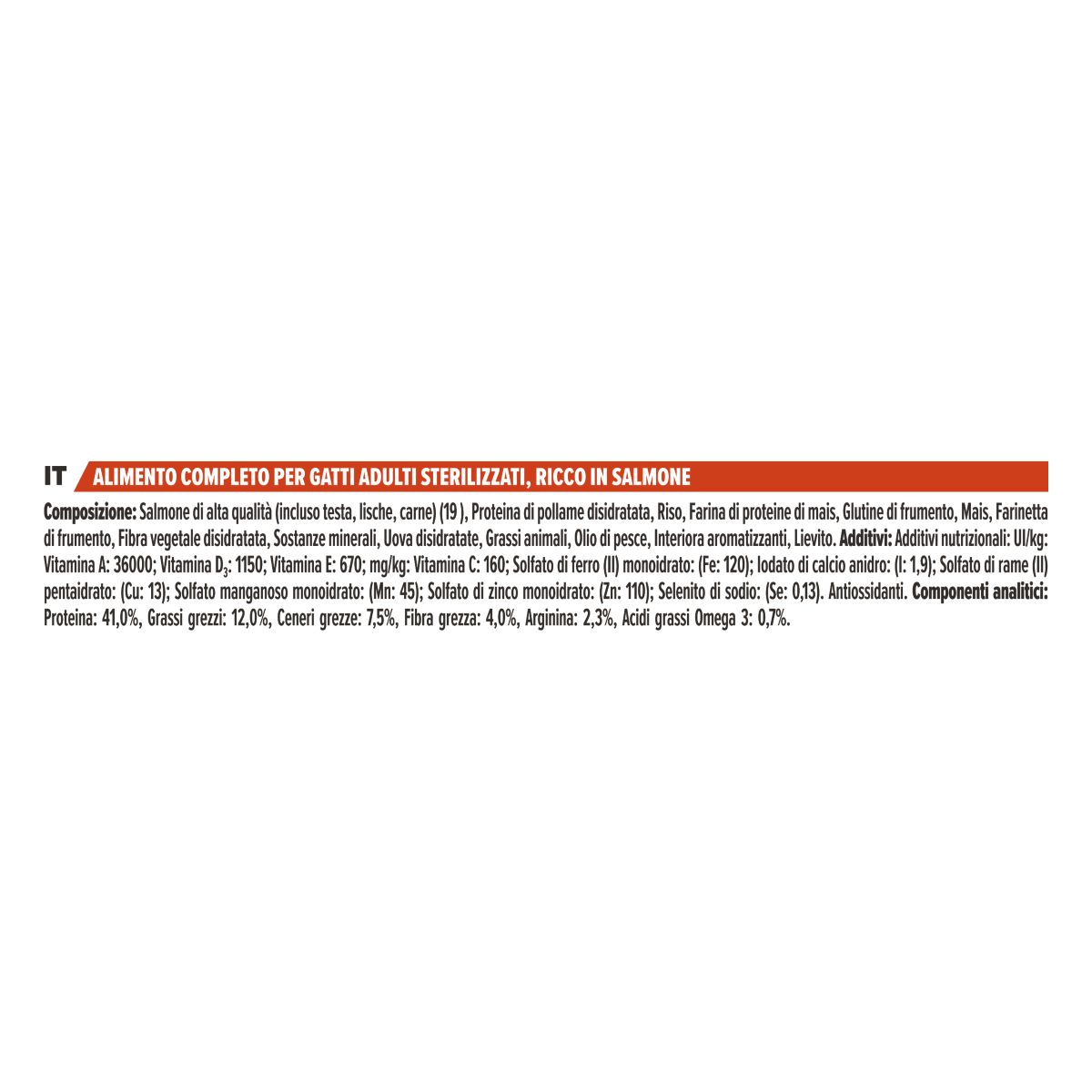 PURINA PRO PLAN® Sterilised Adult 1+ Vital Functions Ricco In Salmone