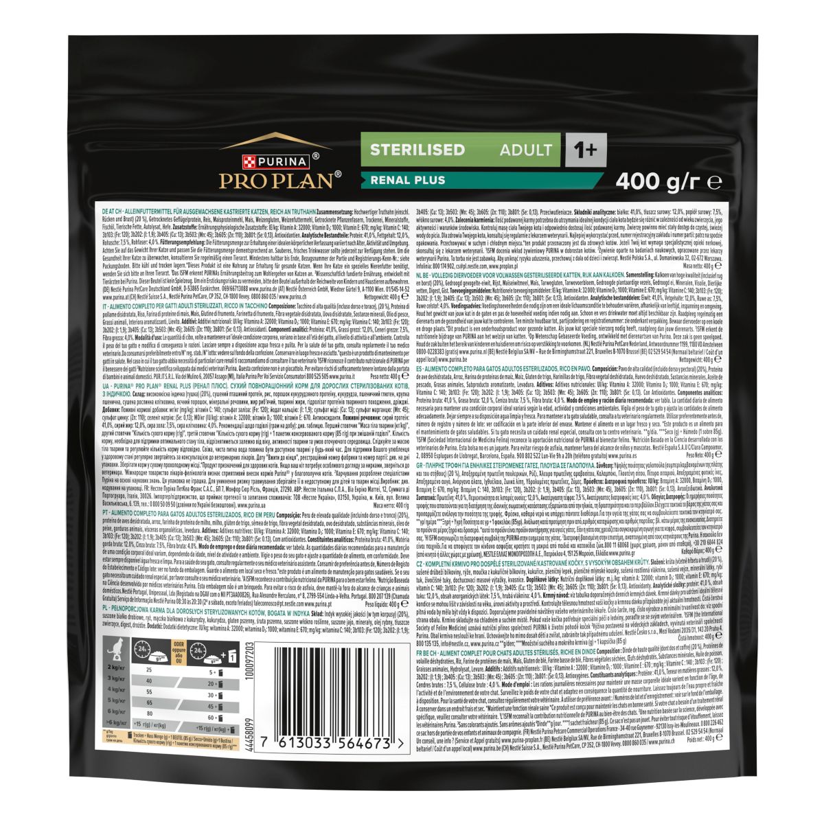 Pro Plan C Sterilised Adult Renal Plus Tacchino 400g