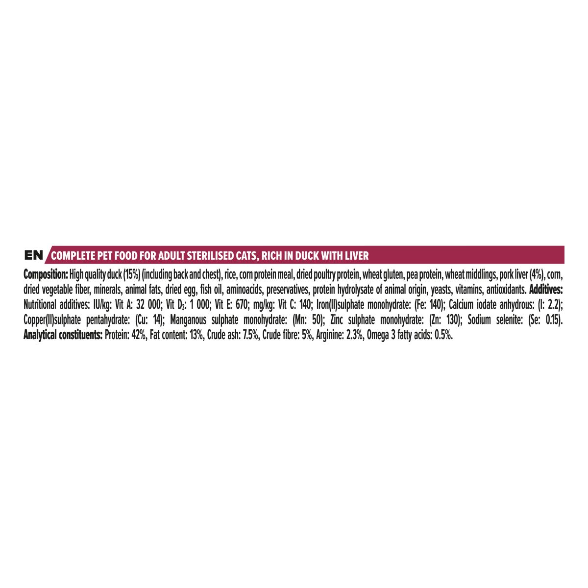 PURINA PRO PLAN® Sterilised Adult 1+ Savoury Duo Ricco in Anatra e Fegato