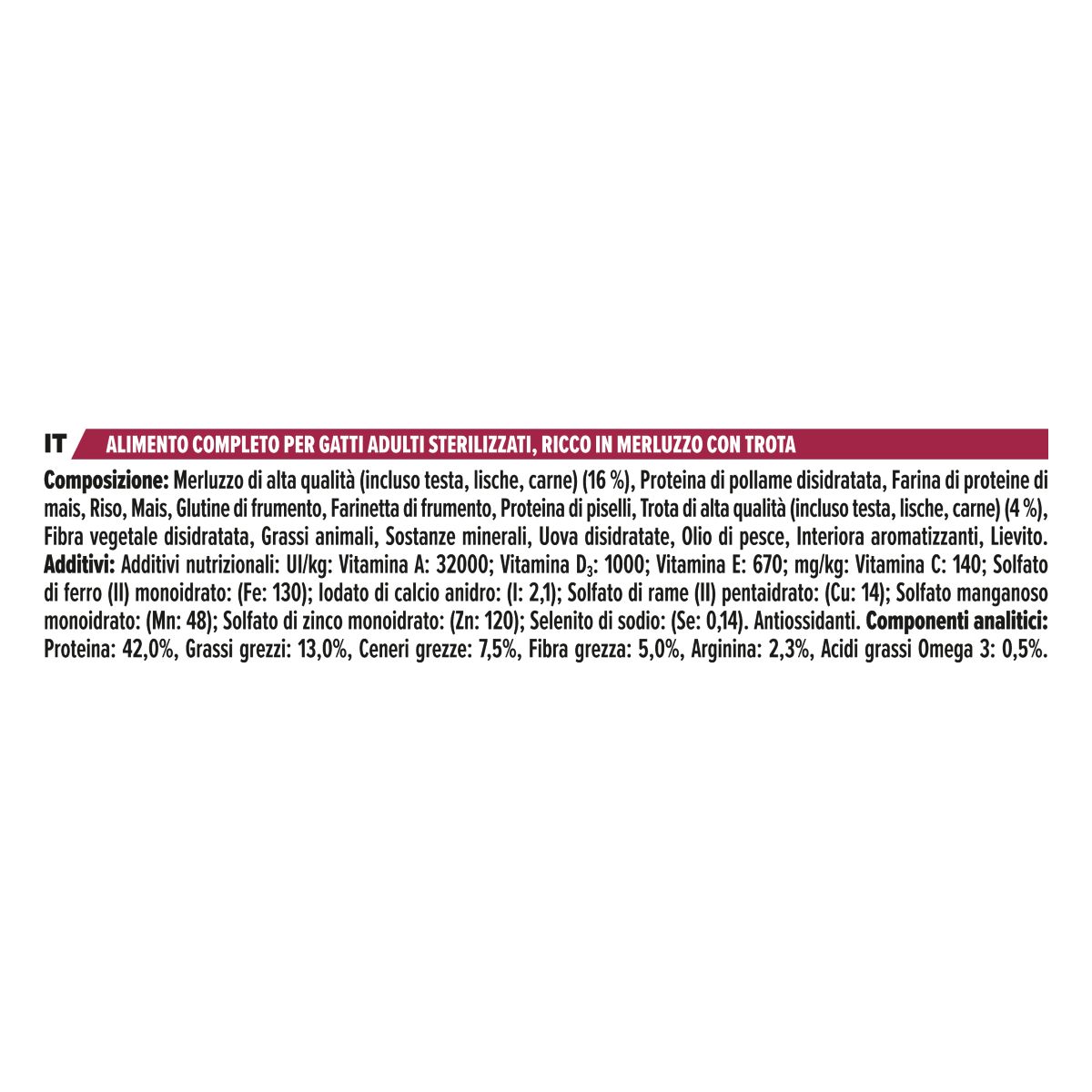 PURINA PRO PLAN® Sterilised Adult 1+ Savoury Duo Ricco In Merluzzo E Trota