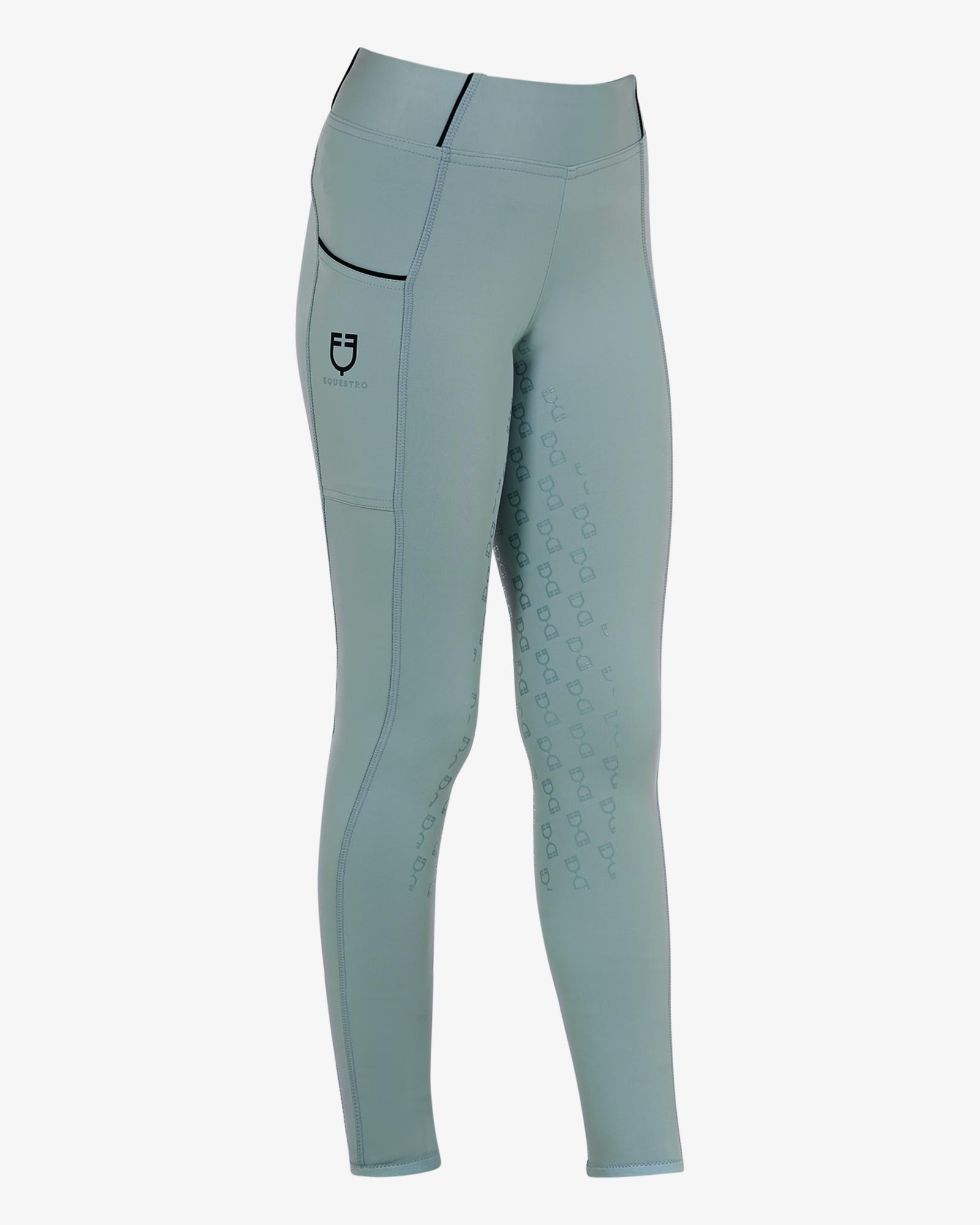 Girls' slim fit grip leggings with logo
