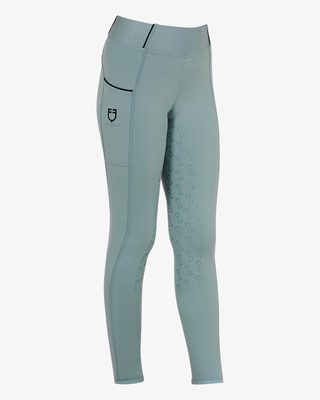 Girls' slim fit grip leggings with logo