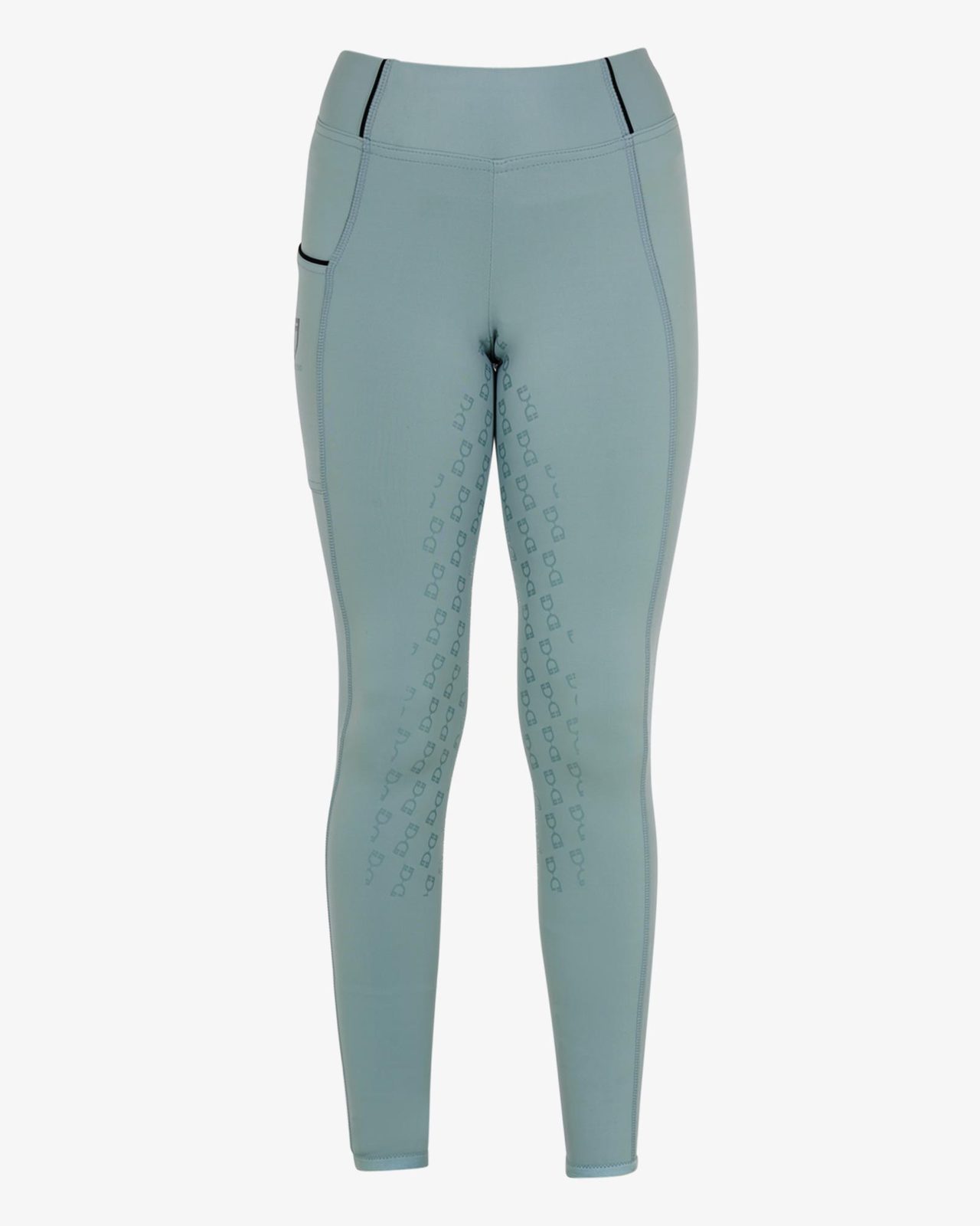 Girls' slim fit grip leggings with logo