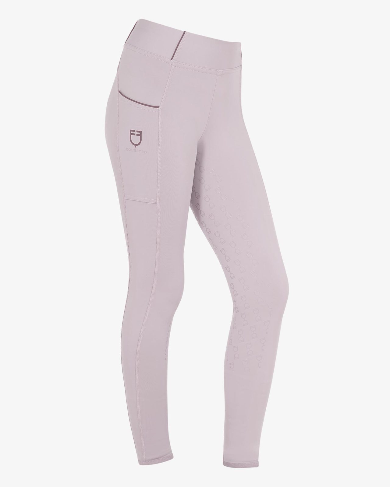 Girls' slim fit grip leggings with logo