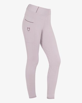 Girls' slim fit grip leggings with logo