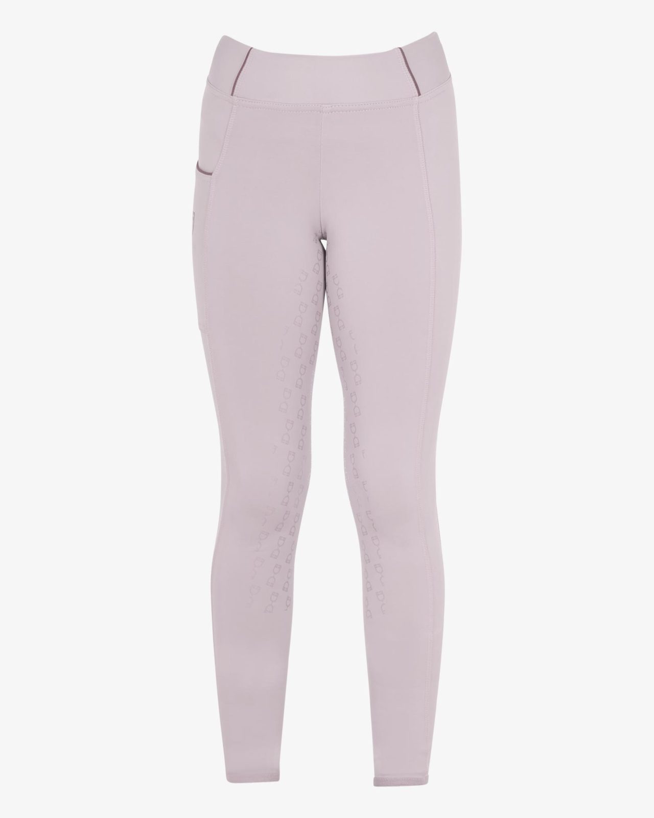 Girls' slim fit grip leggings with logo