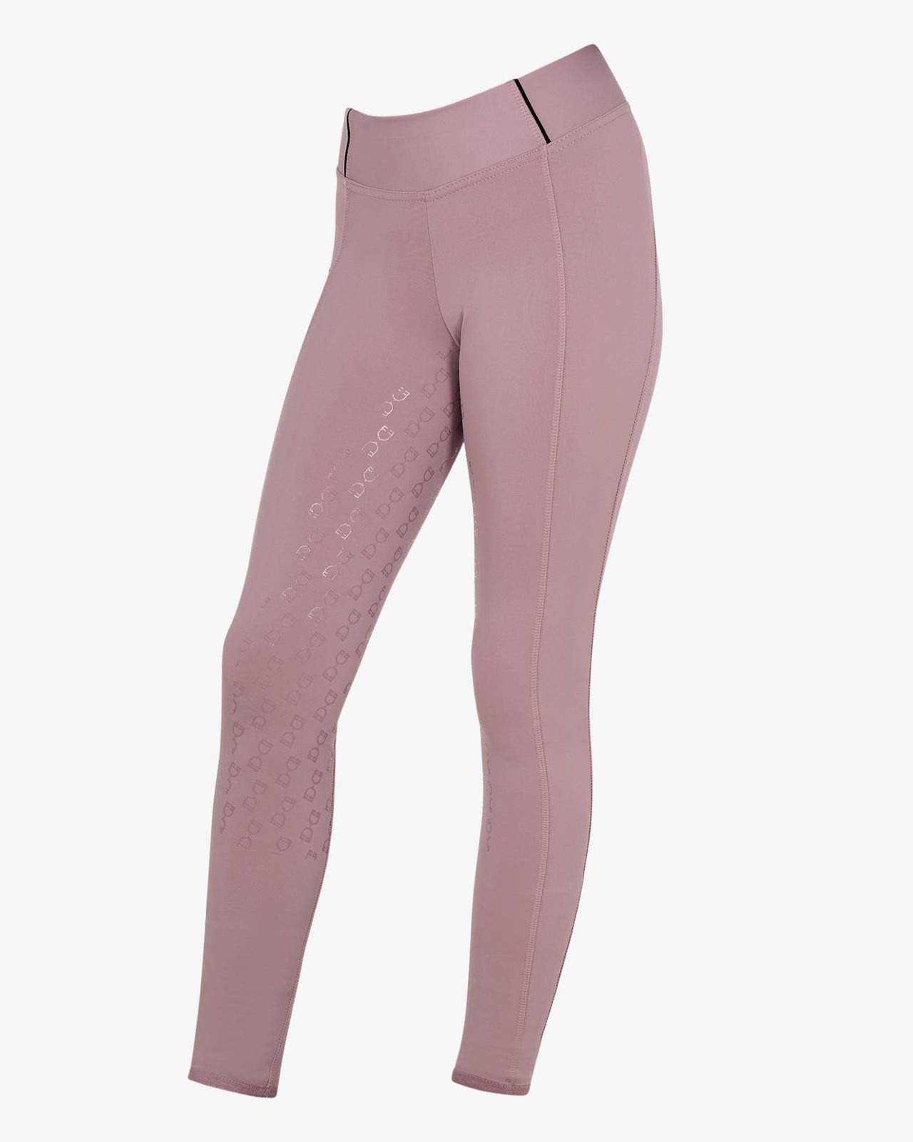 Leggings bambina slim fit grip con logo