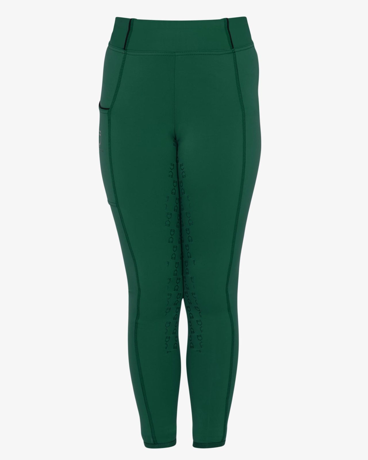 Girls' slim fit grip leggings with logo