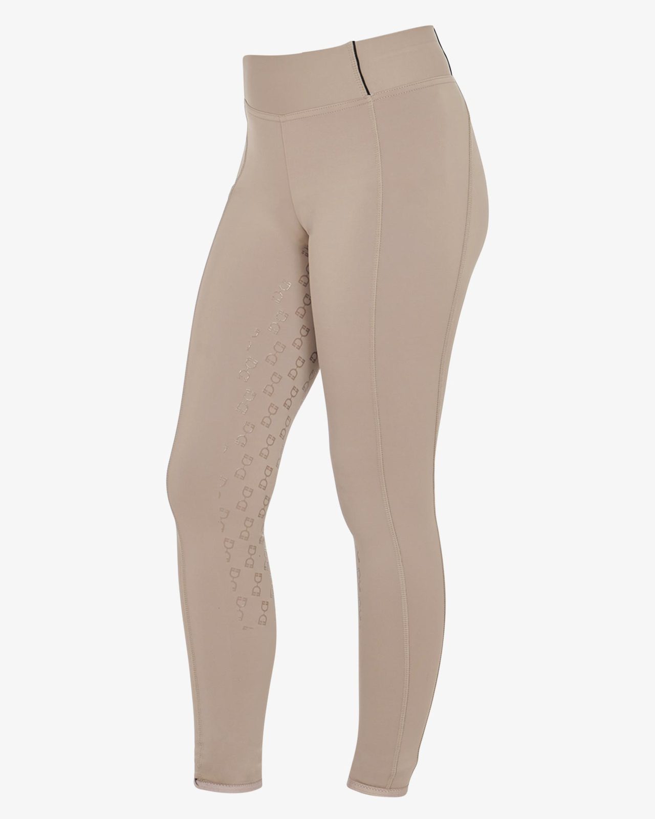 Leggings bambina slim fit grip con logo