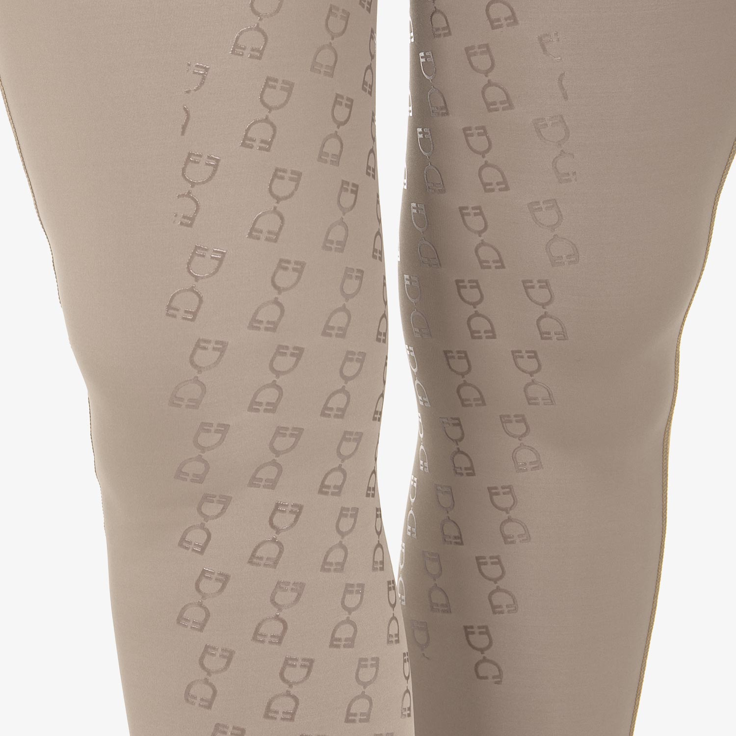 Leggings bambina slim fit grip con logo