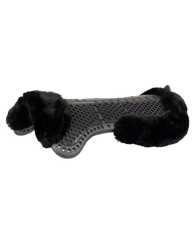 Acavallo® Piuma Aero Balance gel pad in EVA and cut-out sheepskin. Practical, lightweight, and functional.