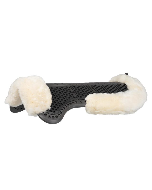 Acavallo® Piuma Aero Balance gel pad in EVA and cut-out sheepskin. Practical, lightweight, and functional.
