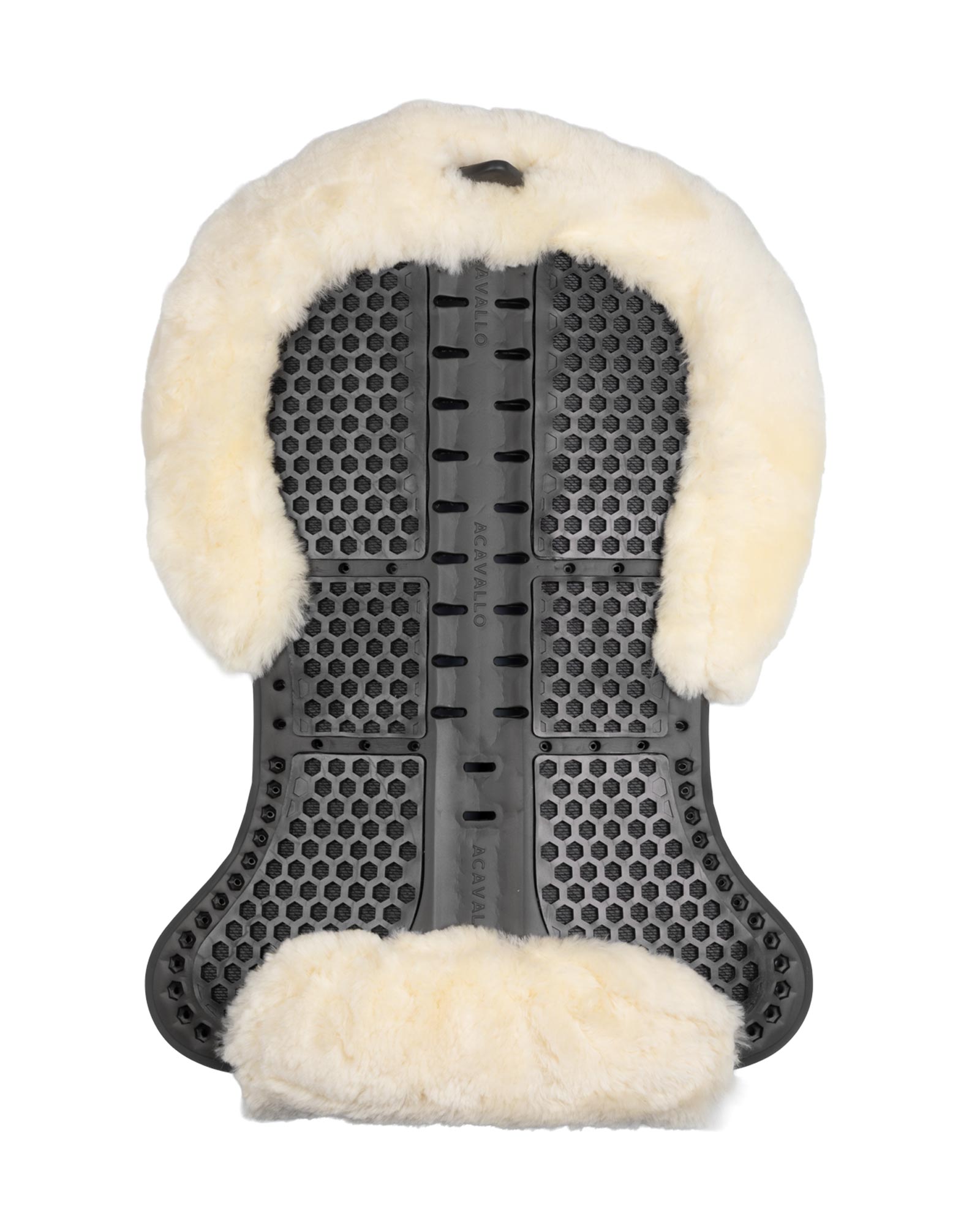Acavallo® Piuma Aero Balance gel pad in EVA and cut-out sheepskin. Practical, lightweight, and functional.
