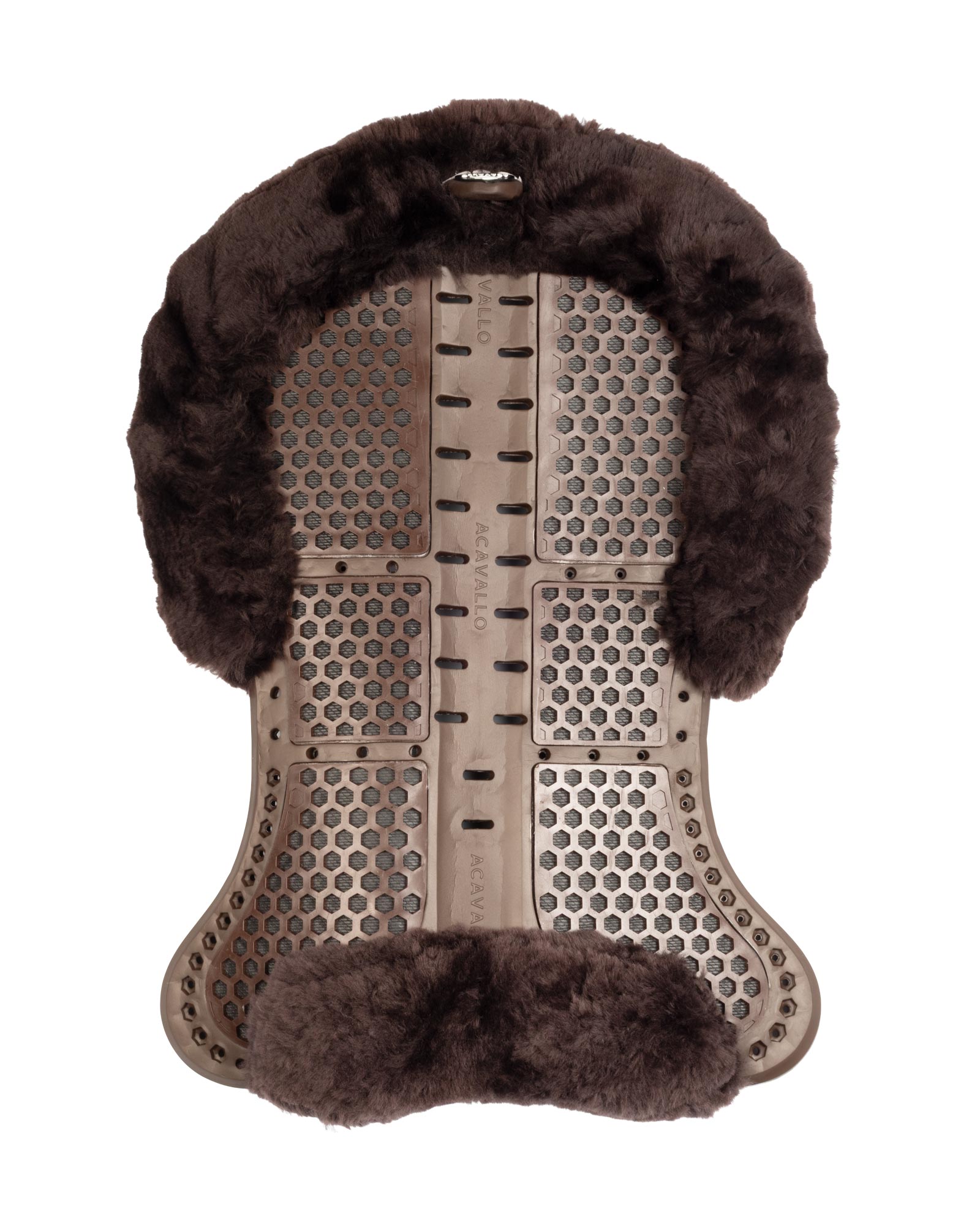 Acavallo® Piuma Aero Balance gel pad in EVA and cut-out sheepskin. Practical, lightweight, and functional.