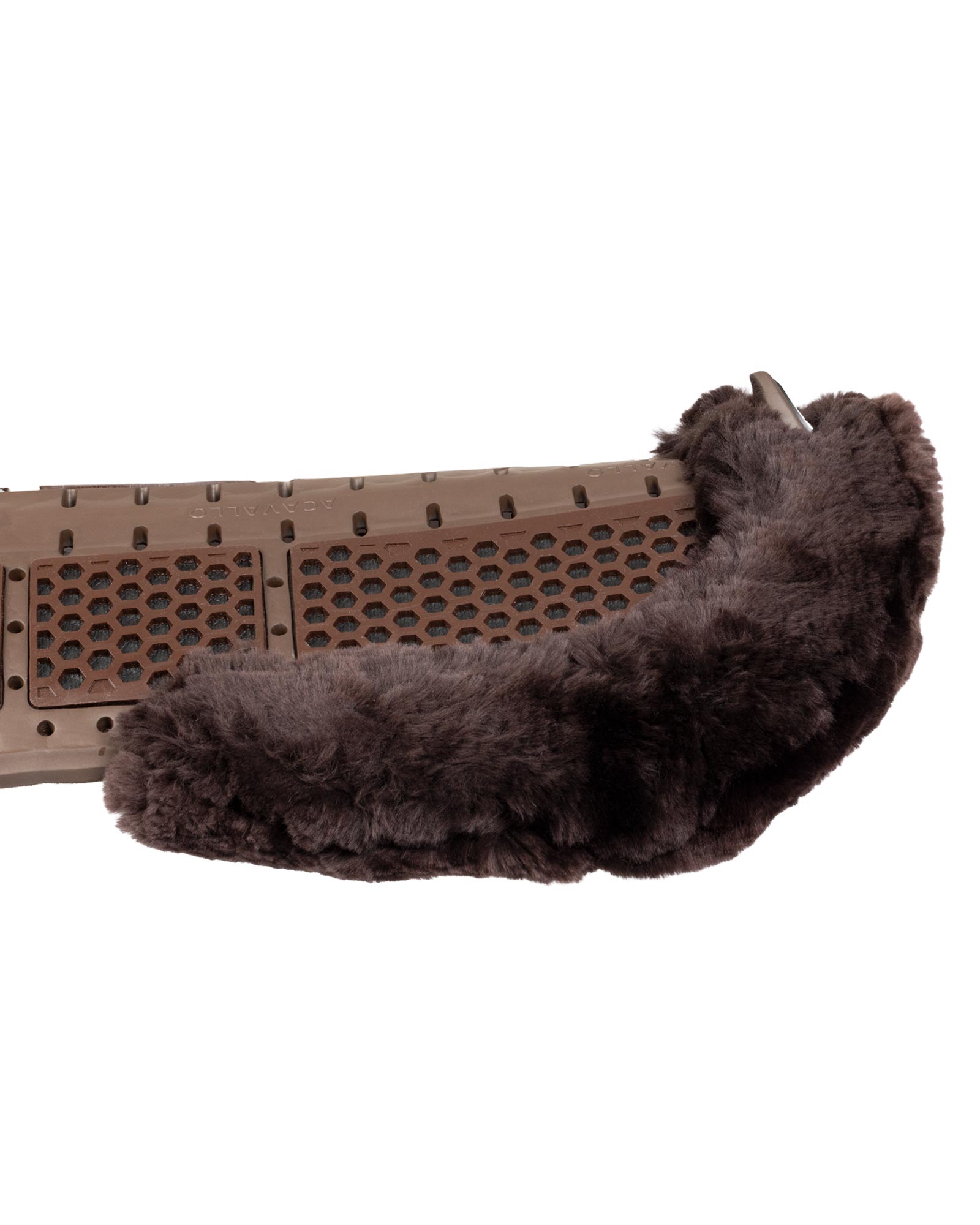 Acavallo® Piuma Aero Balance gel pad in EVA and cut-out sheepskin. Practical, lightweight, and functional.